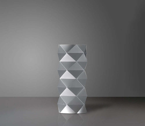 Lampada-Da-Tavolo-Moderna-1-Luce-Prisma-In-Polilux-Silver-H32-Made-In-Italy