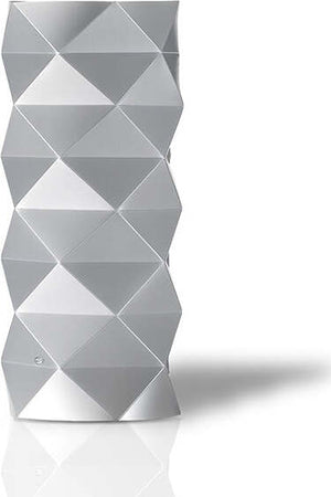 Lampada-Da-Tavolo-Moderna-1-Luce-Prisma-In-Polilux-Silver-H32-Made-In-Italy