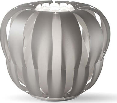 Lampada-Da-Tavolo-Moderna-1-Luce-Queen-In-Polilux-Silver-D19-Made-In-Italy