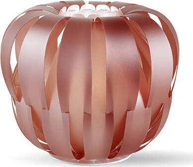 Lampada-Da-Tavolo-Moderna-1-Luce-Queen-Polilux-Rosa-Metallico-D19-Made-In-Italy