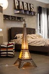 Lampada-Da-Tavolo-Moderna-2-Luci-Tour-Eiffel-In-Polilux-In-Bianco-E-Nero-Made-In-Italy