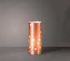 Lampada-Da-Tavolo-Moderna-A-1-Luce-Pois-In-Polilux-Bicolor-Rame-Made-In-Italy