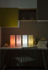 Lampada-Da-Tavolo-Moderna-A-1-Luce-Pois-In-Polilux-Bicolor-Silver-Made-In-Italy