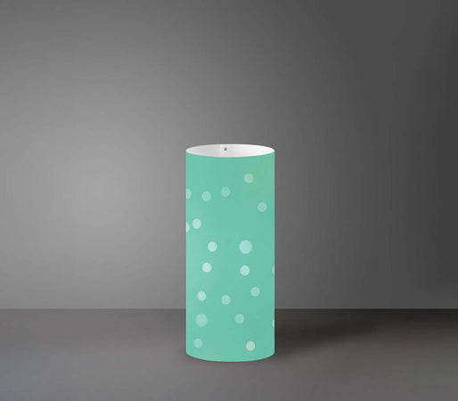 Lampada-Da-Tavolo-Moderna-A-1-Luce-Pois-In-Polilux-Bicolor-Verde-Made-In-Italy