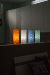 Lampada-Da-Tavolo-Moderna-A-1-Luce-Pois-In-Polilux-Bicolor-Verde-Made-In-Italy