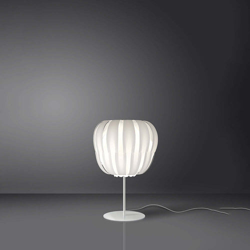 Lampada-Da-Tavolo-Moderna-Con-Base-1-Luce-Queen-In-Polilux-Bianco-Made-In-Italy