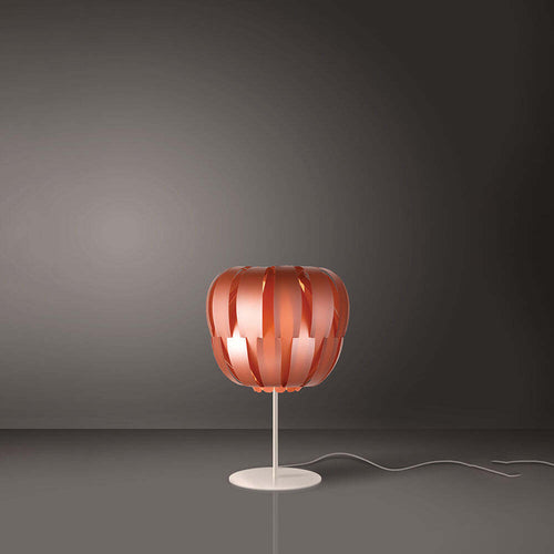 Lampada-Da-Tavolo-Moderna-Con-Base-1-Luce-Queen-In-Polilux-Rame-Made-In-Italy