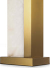 Lampada-Da-Tavolo-Moderno-Bianco-Metallo-Ottone-Paralume-Tessuto-Luce-E27-60W