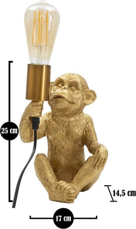 Lampada Da Tavolo Monkey Cm 17X14,5X25 Illuminazione/Illuminazione per interni/Lampade/Lampade da tavolo e abat-jour Led Mall Home - Napoli, Commerciovirtuoso.it
