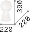 Lampada-Da-Tavolo-O-Da-Terra-Moderna-Birillo-Vetro-Fumè-1-Luce-E27-D22Cm