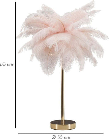 Lampada-Da-Tavolo-Palm-Rosa-Cm-40X55