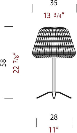 Lampada da tavolo Panzeri Ralph