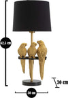 Lampada Da Tavolo Pappagalli Cm 30X62,5 Illuminazione/Illuminazione per interni/Lampade/Lampade da tavolo e abat-jour Led Mall Home - Napoli, Commerciovirtuoso.it
