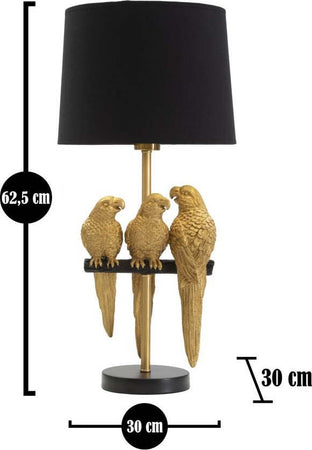 Lampada Da Tavolo Pappagalli Cm 30X62,5 Illuminazione/Illuminazione per interni/Lampade/Lampade da tavolo e abat-jour Led Mall Home - Napoli, Commerciovirtuoso.it
