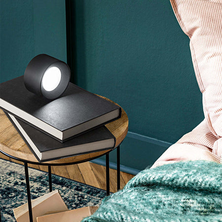 Lampada-Da-Tavolo-Per-Esterno-Kosmo-Moderna-Metallo-Nero-Led-Luce-Calda