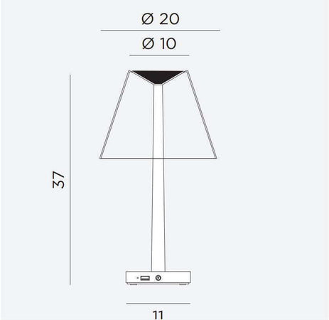 Rotaliana Dina+ Lampada da Tavolo