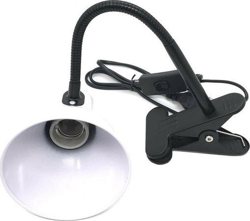 Lampada-Da-Tavolo-Scrivania-Braccio-Flessibile-Pinza-Lumetto-Bianco-E27-Universo
