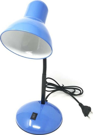 Lampada-Da-Tavolo-Scrivania-Braccio-Snodabile-Lumetto-Porta-Lampadina-E27-Blu-Universo