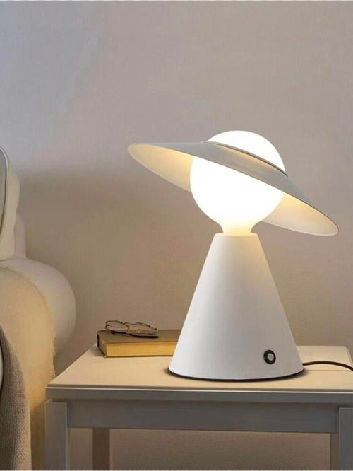 Lampada-Da-Tavolo-Scrivania-Comodino-Lume-Porta-Lampadina-E27-Lumetto-Bianco-Universo
