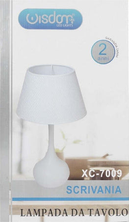 Lampada Da Tavolo Scrivania Con Base Sferica Bianca E27 Design Moderno Xc-7009 Casa, arredamento e bricolage > Illuminazione da interno > Lampade da Tavolo Trade Shop italia - Napoli, Commerciovirtuoso.it