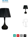 Lampada Da Tavolo Scrivania Con Base Sferica Nera E27 Design Moderno Xc-7010 Illuminazione/Illuminazione per interni/Lampade/Lampade da tavolo e abat-jour Trade Shop italia - Napoli, Commerciovirtuoso.it