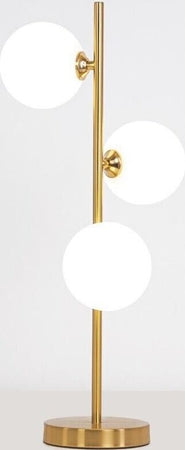 Lampada-Da-Tavolo-Terra-3-Sfere-Sfera-In-Vetro-Bianco-Stelo-G9-Lume-Bronzo-D33-Universo