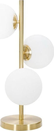 Lampada-Da-Tavolo-Terra-3-Sfere-Sfera-In-Vetro-Bianco-Stelo-G9-Lume-Bronzo-D33-Universo