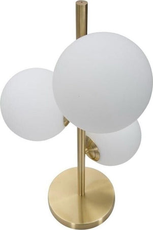 Lampada-Da-Tavolo-Terra-3-Sfere-Sfera-In-Vetro-Bianco-Stelo-G9-Lume-Bronzo-D33-Universo