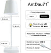 Lampada-da-tavolo-touch-senza-fili-ricaricabile-USB,-alluminio-satinato-abatjour-per-camera-da-letto-comodino-bar-ristoranti-hotel-ufficio,-3-intensità-di-luce-(BIANCO)
