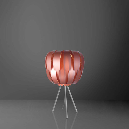 Lampada-Da-Tavolo-Treppiede-1-Luce-Queen-Polilux-Rosa-Metallico-Made-In-Italy