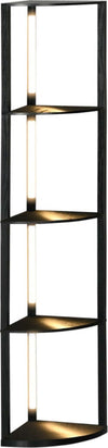 Lampada-da-Terra-a-Colonna-in-MDF-con-4-Ripiani-e-Illuminazione-a-LED-da-3000K,-41x29.5x163.5-cm,-Nero-MK6B31-465V90BKMK6