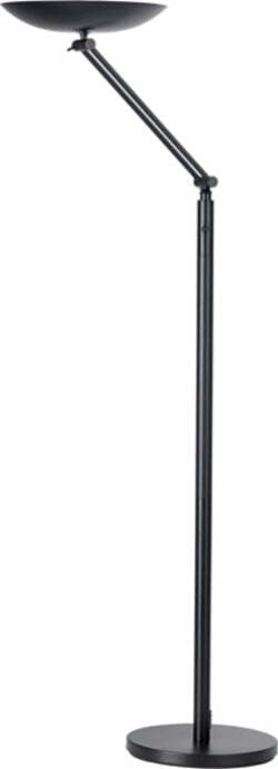 Lampada da terra articolata Varialux - a led - base diametro 30 cm - altezza 175-186 cm - 22W - nero - Unilux Illuminazione/Illuminazione per interni/Lampade/Lampade da terra Eurocartuccia - Pavullo, Commerciovirtuoso.it
