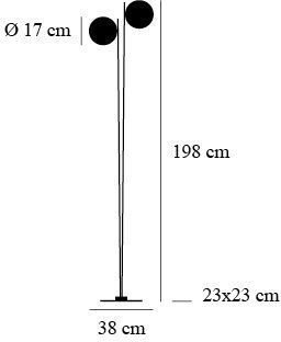 Lampada da terra Catellani & Smith Lederam F2