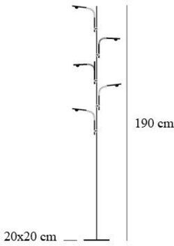 Lampada da terra Catellani & Smith Wa Wa F