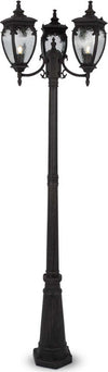 Lampada-Da-Terra-Classica-Da-Esterno-Alluminio-Bronzo-3-Luci-E27-60W-Ip44