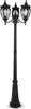 Lampada-Da-Terra-Classica-Da-Esterno-Alluminio-Bronzo-3-Luci-E27-60W-Ip44