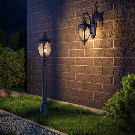 Lampada-Da-Terra-Classica-Da-Esterno-Alluminio-Bronzo-Luce1E27-60W-Ip44