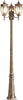 Lampada-Da-Terra-Classica-Da-Esterno-Alluminio-Oro-3-Luci-E27-60W-Ip44
