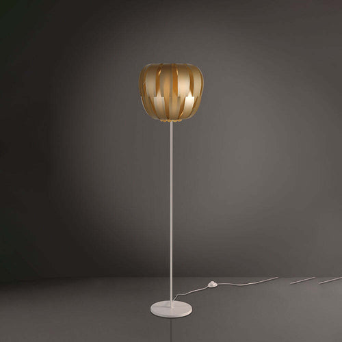 Lampada-Da-Terra-Con-Base-1-Luce-Queen-In-Polilux-Oro-D60-Made-In-Italy