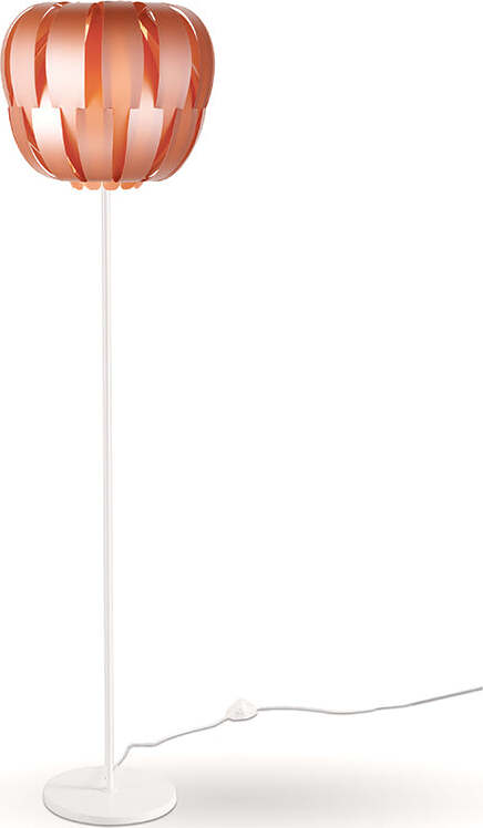 Lampada-Da-Terra-Con-Base-1-Luce-Queen-In-Polilux-Rame-D60-Made-In-Italy
