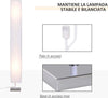 Lampada-da-Terra-con-Piantana-in-Tessuto,-Bianco-YH8B31-019YH8