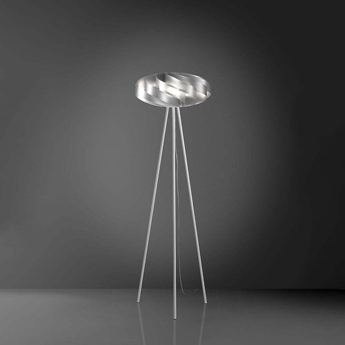 Lampada-Da-Terra-Con-Treppiede-1-Luce-Flat-In-Polilux-Silver-Made-In-Italy