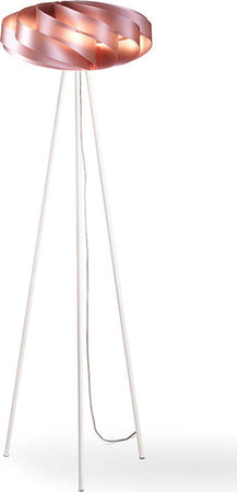 Lampada-Da-Terra-Con-Treppiede-1-Luce-Flat-Polilux-Rosa-Metallico-Made-In-Italy