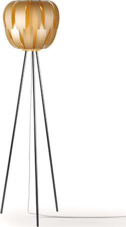 Lampada-Da-Terra-Con-Treppiede-1-Luce-Queen-In-Polilux-Oro-D60-Made-In-Italy