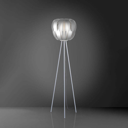 Lampada-Da-Terra-Con-Treppiede-1-Luce-Queen-In-Polilux-Silver-D60-Made-In-Italy