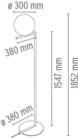 Flos IC F2 Lampada da Terra