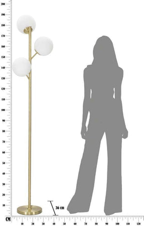 Lampada Da Terra Glamy 3 Luci Cm 36X160 Illuminazione/Illuminazione per interni/Lampade/Lampade da terra Led Mall Home - Napoli, Commerciovirtuoso.it