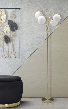 Lampada Da Terra Glamy 4 Light Cm 54X176 Illuminazione/Illuminazione per interni/Lampade/Lampade da terra Led Mall Home - Napoli, Commerciovirtuoso.it