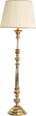 Lampada-Da-Terra-In-Legno-Classico-Argento-Mecca-Con-Paralume-1-Luce-Pernice