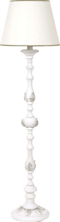 Lampada-Da-Terra-In-Legno-Classico-Bianco-Opaco-Con-Paralume-Fenicottero